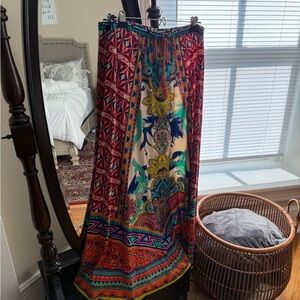 Flying tomatoes bohemian skirt large